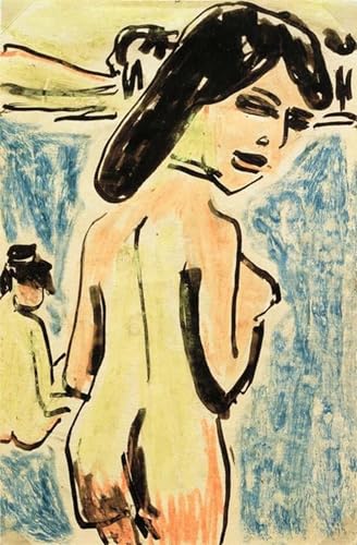 Cuadro decorativo de Ernst Ludwig Kirchner 60x90cm, lienzo artístico para diseño de interiores