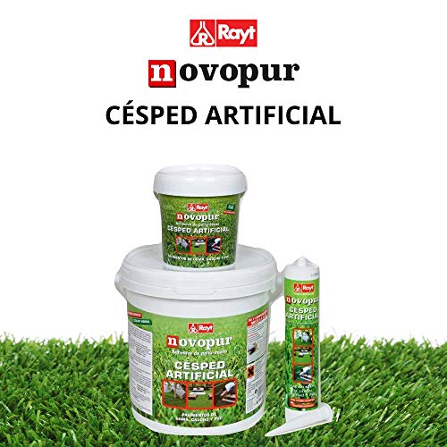 Miniatura 3 de Rayt 1315-70 Novopur Adhesivo Bi-Componente De Poliuretano Para Césped Artificial Y También Pavimentos De Goma, Caucho Y Pvc. Color Verde. Secado En 30 Minutos. 1,125 Kg