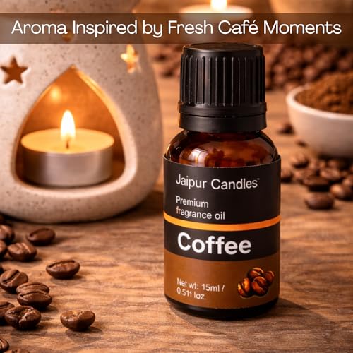 Image of Fragrance Oil | 15 ml | Aroma Oil for Home Fragrance | Best for Aromatherapy | Use in Diffusers, Candles, Air Fresheners (15ML, Coffee)
