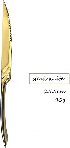 Miniatura 2 de JASHII Cuchillos para carne, 4 piezas de acero inoxidable, cuchillos de cocina de primera calidad, cuchillos de carne dentados profesionales para