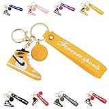 Sneaker Schlüsselanhänger Sport Geschenk Basketball Keychain Mini Schuh, Einzigartige Design SchlüSselanhäNger, SchlüSselanhäNger FüR Autos Und RucksäCke,Modische Luxus SchlüSselanhäNger