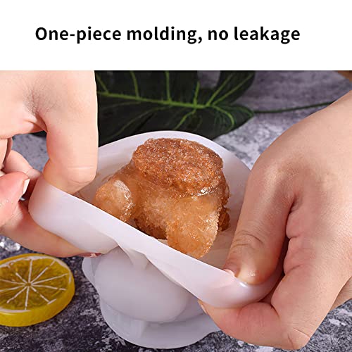 Teddy Bear Ice Cube, Animal Ice Mold, Bear Shaped Ice Cube Mold, 3D Ice Cube Maker, 2 Large Bear Ice Cube +3 Small Bear Ice Cube #TOP5