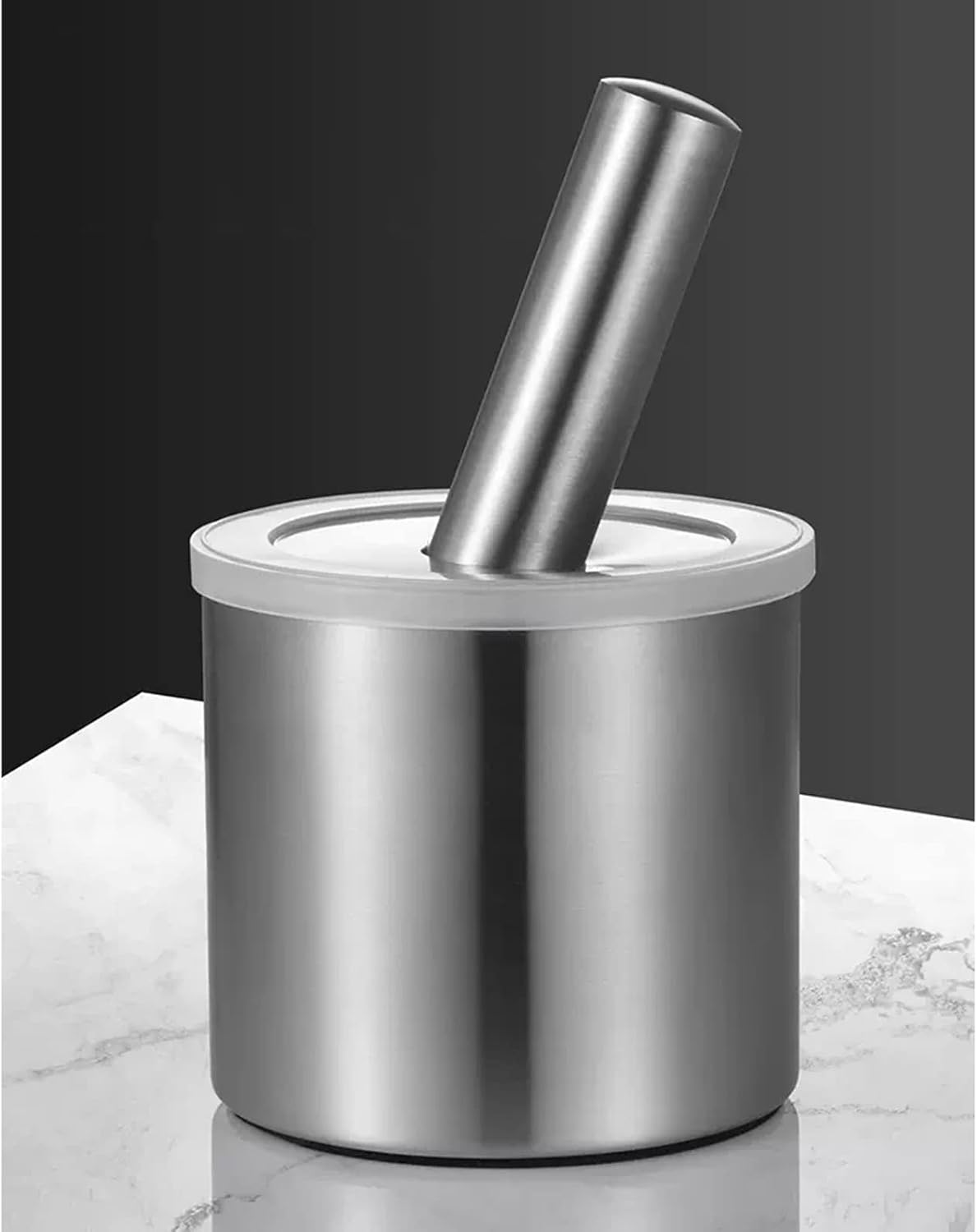 スパイスグラインダー 18/8 ステンレススチール 乳鉢と乳棒 蓋付き