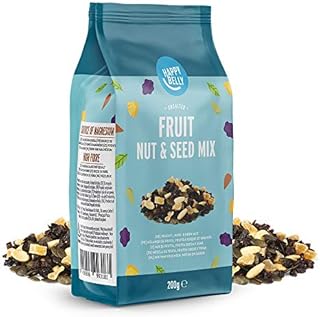 Amazon Brand - Happy Belly - Fruit, Nut & Seed Mix, 4x200g