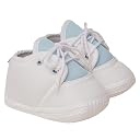 Neska Moda 6 To 12 Months Baby Boys & Baby Girls Cute Soft Cotton Pre-Walker Lace Booties (White,Blue)-BT4704 gallery image