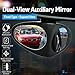 HD Car Blind Spot Elimination Mirror - 360° Rotatable, Rain/Fog Resistant, Blind Spot Mirrors 2 Pack, Wide Angle Rear View Mirrors for Cars, Trucks and Universal Fit