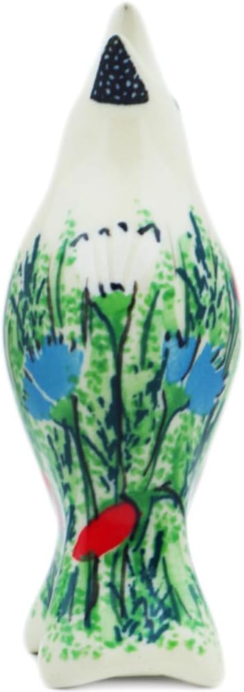Polmedia Polish Pottery Pie Bird UNIKAT - Polish Fields Pattern Handmade in Boleslawiec Poland by Ceramika Artystyczna + Certificate of Authenticity