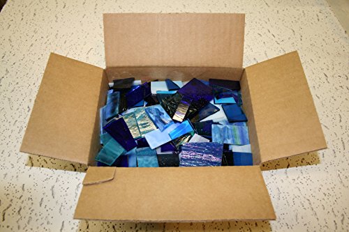 Blues Tones Mix Value Pack - Stained Glass/Mosaics (3 Pounds)