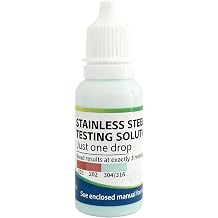 Stainless Steel Testing Reagent Portable 15ml Comprehensive Identification | Stainless Steel Quick Test Liquid for Kitchen Metal Recycling and Manufacturing Site