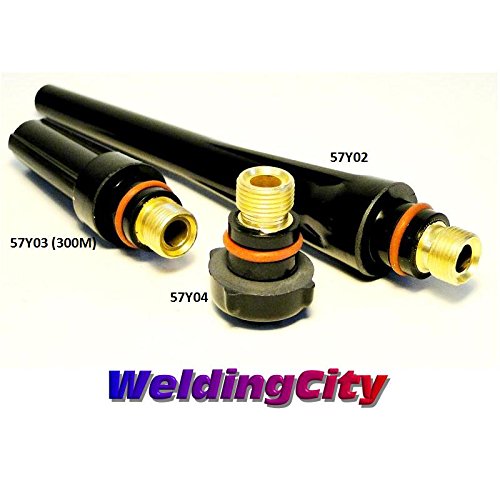Weldingcity Tig Welding Torch Accessory Kit For Gas Lens Setup 1/16" Collet-Gas Lens-Ceramic Cup-Gasket-Back Cap In Torch 17, 18 And 26 Miller Lincoln Hobart Esab Weldcraft (T13) #TOP5