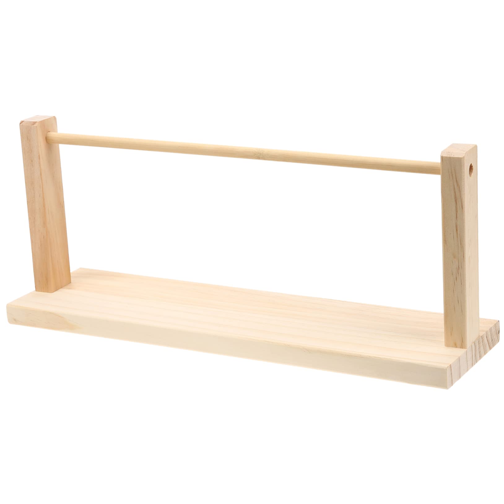 Porta Nastro in Legno Beige, Organizer per Nastri da Artigianato | Rack di Stoccaggio Artigianale Semplice, Leggero e Salvaspazio, per Uso Decorativo in Casa