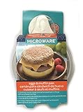 Nordic Ware 4-3/4 in. W x 6-21/32 in. L Clear Microwave Egg N' Muffin Breakfast Pan