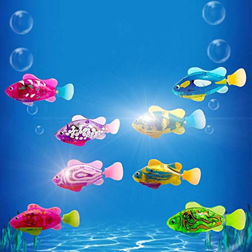 Générique Jouet interactif de Poisson robotique alimenté par Batterie électronique Compagnie Nageur réaliste pour Le Bain des Enfants décoration d Aquarium