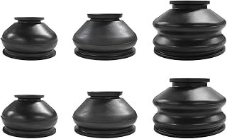 6 PCS Ball Joint Tie Rod Boot, Flexible Rubber Turn to Rod Arm Ball Joint Head Dust Protection Cover Track Rod End Set, Car Suspension Steering Parts Accessories for Most Vehicles