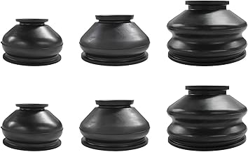 6 PCS Ball Joint Tie Rod Boot, Flexible Rubber Turn to Rod Arm Ball Joint Head Dust Protection Cover Track Rod End Set, Car Suspension Steering Parts Accessories for Most Vehicles