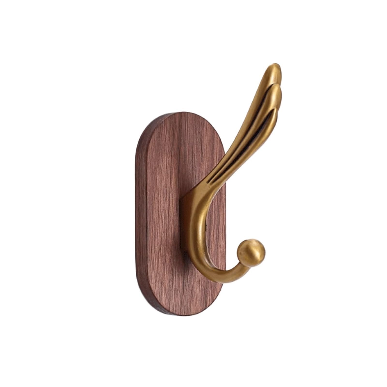 ZTHYSHOZ Coat Hooks Wall-Mounted Coat Rack with Solid Wood Hooks—no Drilling Required Stylish Hooks