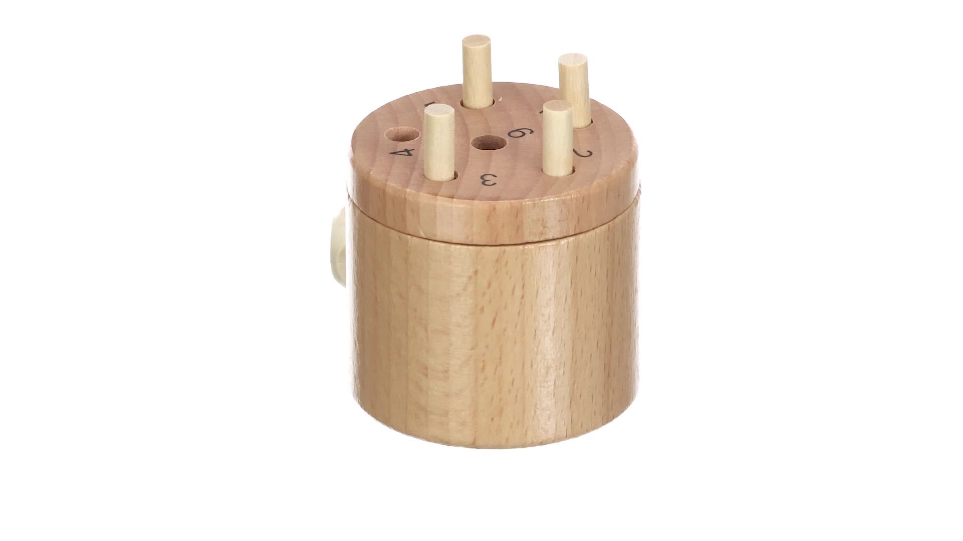 Small Foot Juego De Dados De Madera “6 Fuera” – Para 2 A 6 Jugadores, Incluye 39 Piezas, Dos Variantes, Diámetro 6 Cm