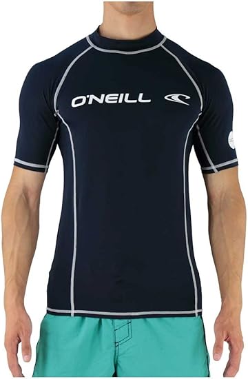 Amazon Co Jp オニール O Neill メンズ ラッシュガード 半袖かぶり ワンポイントロゴ 無地 Nvy ネイビー Xl スポーツ アウトドア