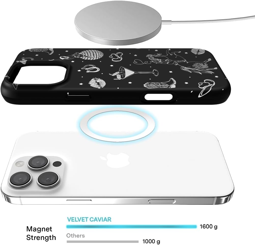 VELVET CAVIAR for iPhone 16 Pro Max Case Western - Compatible with MagSafe [10ft Drop Tested] - Disco Cowgirl image 4
