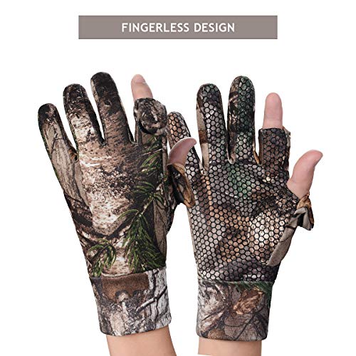 image for EAmber Camouflage Hunting Gloves Full Finger/Fingerless Gloves Pro Ant