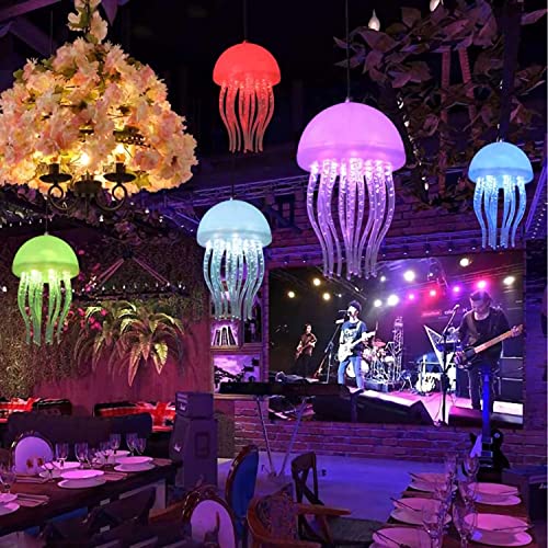 ASMSW Jellyfish Pendant Light - Ceiling & Hanging Lamp with 7 Colors, Automatic Dimming Night Light