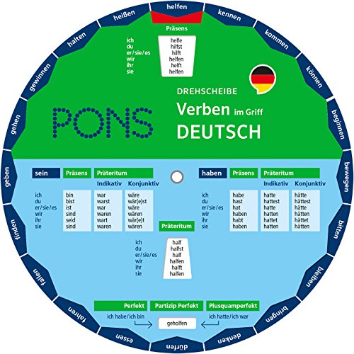 PONS Drehscheibe Verben Deutsch im Griff! Die unregelmäßigen Verben mit einem Dreh nachschlagen. PONS Drehscheibe Verben Deutsch im Griff! Die unregelmäßigen Verben mit einem Dreh nachschlagen.