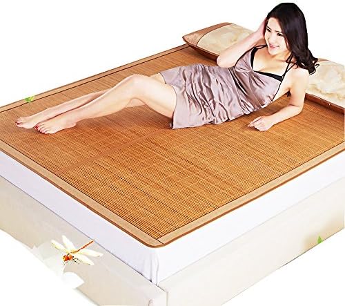 Summer Sleeping mat, 3-Piece Bamboo mat King mat Double-Sided Folding Air Conditioning mat Queen-A 90x190cm(35x75inch)