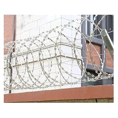 Razor Barbed Wire, Razor Wire Fencing, Razor Ribbon Barbed Wire Galvanized Steel Razor Wire Fence, Rolls Razor Useful Protection for Garden