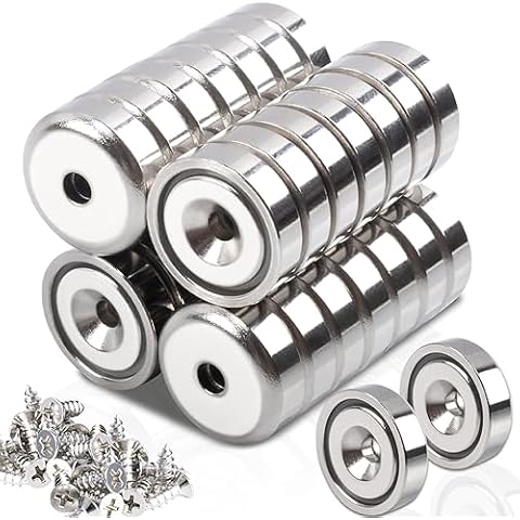 30Pcs Heavy Duty Neodymium Pot Magnets Cover