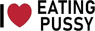 I Love Eating Pussy Magnet Large 3x9 Bumper Sticker Size I Eat Pussy Funny Adult Sex Magnets