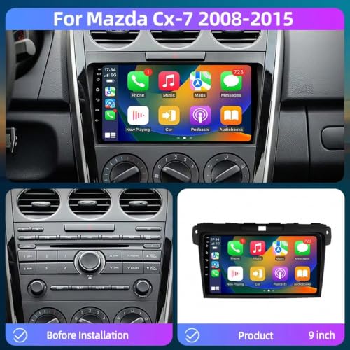 Radio para Mazda CX 7 que elimina cables con Carplay inalámbrico 2
