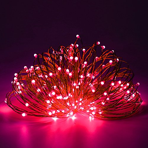 Erchen Dual-Color Led String Lights, 66 Ft 200 Leds Plug In Copper Wire Color Changing 8 Modes Dimmable Fairy Lights With Remote Timer For Indoor Outdoor Christmas (Red/Warm White) #TOP4