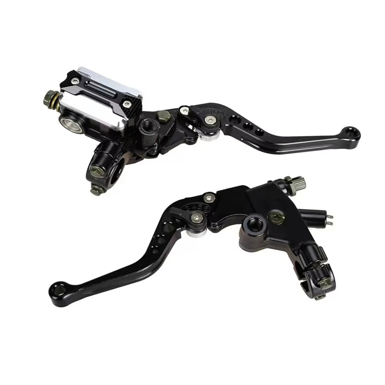 KOEHXJ Brake Clutch Levers 22mm Brake Clutch Pump Master Cylinder Handles Motorcycle Lever Handlebar Hydraulic Accessories for ATV Electric Moto(Black)
