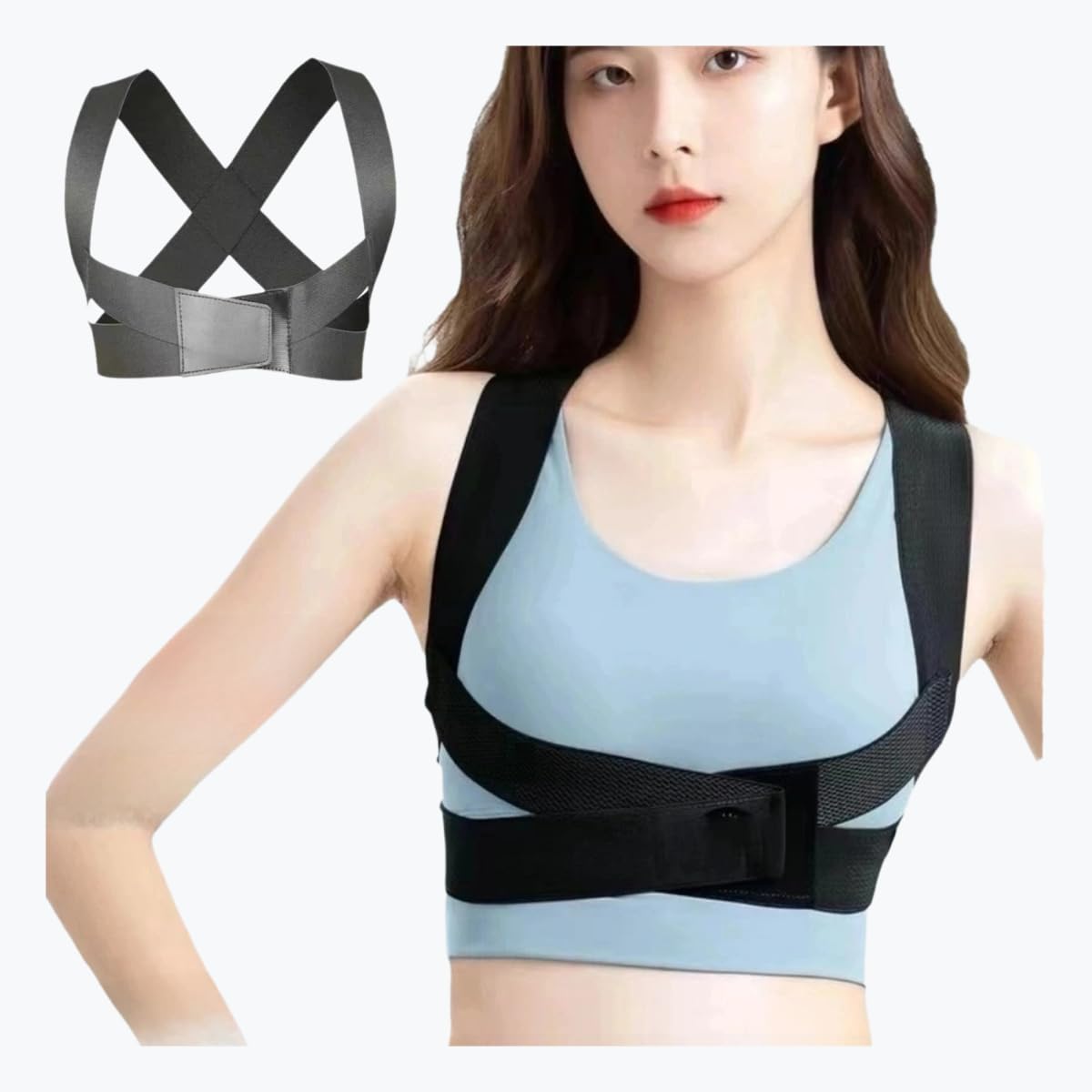 1Pcs Posture Corrector with Shaped Biomechanical Design Comfort Fit Back Brace Corrects Hunchback Adjustable Shoulder Straightener Full Size Mid Spine Support Neck Upper Pain Relief(Black) (Small)