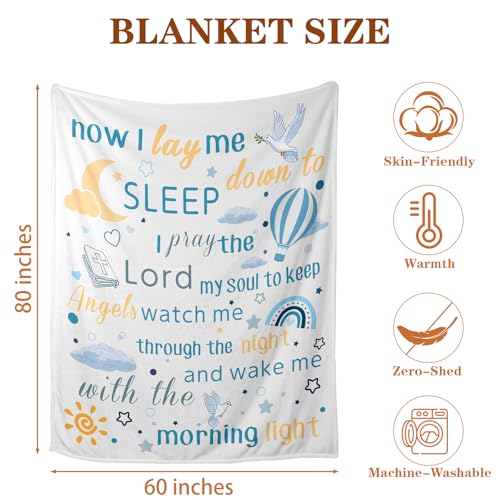 Image of First Communion Gifts Babys Blanket, Baptism Gifts for Girls Boys, Baby Blanket Gifts for Grandkids Daughter Son, Confirmation Religious Christian Soft Throw Blankets50 X60