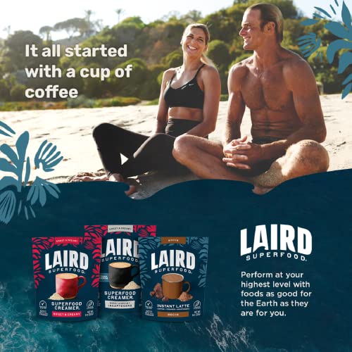 Laird Superfood Non-Dairy Coconut Powder Creamer - Sweet & Creamy + Adaptogens - Superfood Creamer With Functional Mushrooms - Non-Gmo, Vegan, 8 Oz. Bag, Pack Of 1 #TOP5