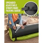 Memory Foam Camping Mattress, 3 Inch Roll Up Sleeping Pad - Image 5