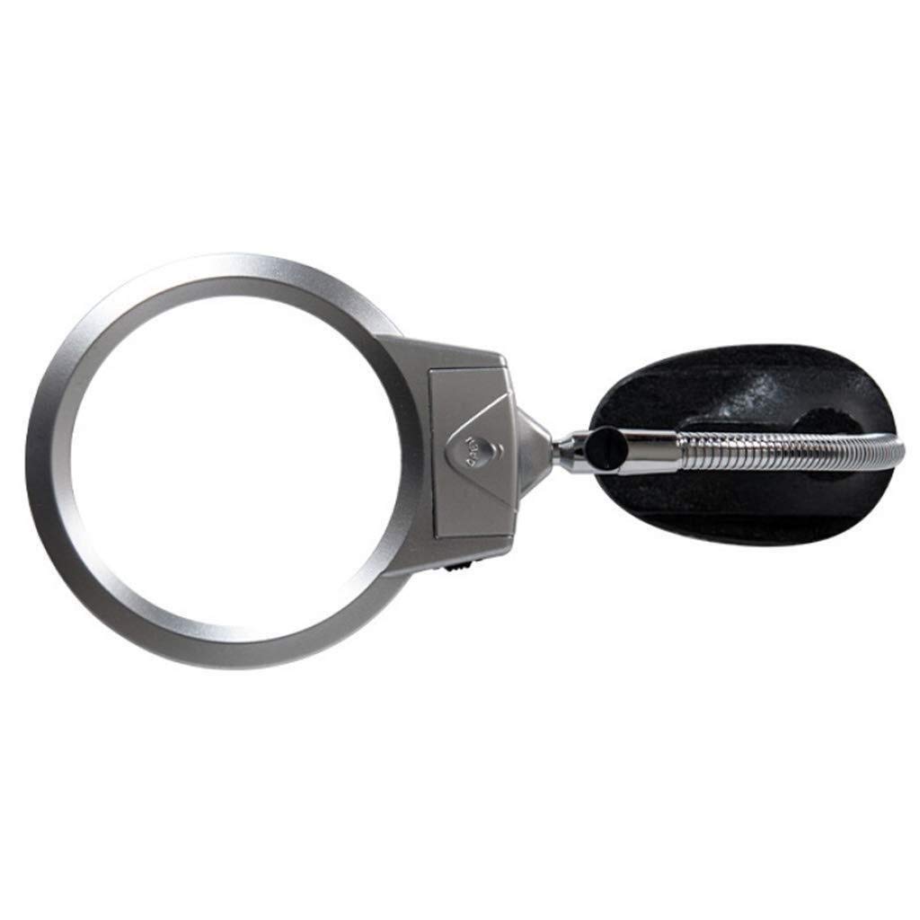 Lenti di ingrandimento, Lenti di ingrandimento per Hobby educativi, Specchio Grande da 130 mm, Ampio Campo visivo, Lente di ingrandimento da Tavolo per la Lettura, Base i