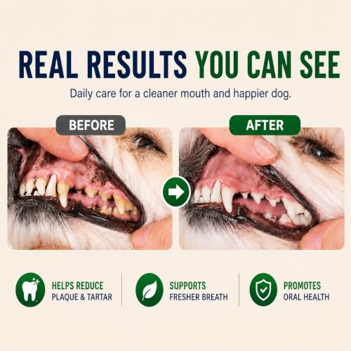 Dog Dental Powder for Teeth Cleaning, Plaque & Tartar Control, Fresh Breath — view 4