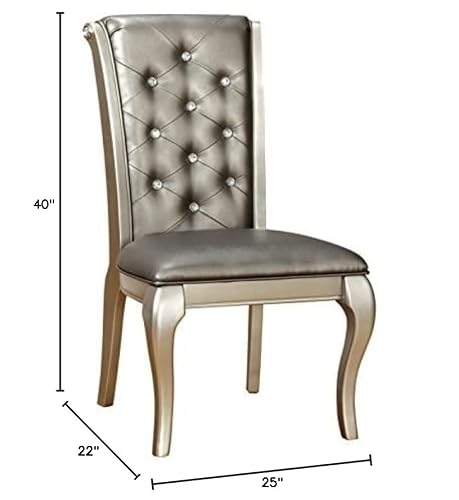 Homes: Inside + Out Daniese Chair, Silver #TOP2