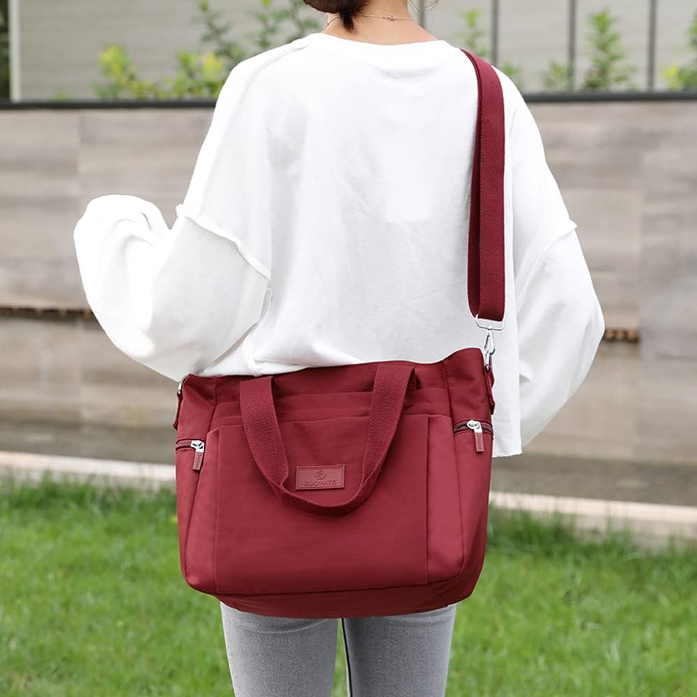 Women's Nylon Handbags Shoulder Bags Ladies Casual Top Handle Handbag Shopper Tote Purse - Image 3
