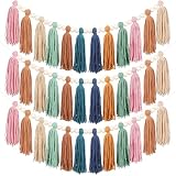 Zeyune 3 Pcs Boho Garland Classic Boho Wood Beads Classroom Decor