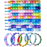 Alivia el estrés y la ansiedad de forma natural - Perfectas para el hogar, la escuela o mientras viajas, nuestras pulseras Pop Tilcare Chew Chew ayudan a concentrar la mente, alivian el estrés y la ansiedad y promueven la calma. Una pulsera pop it al igual que la pulsera bubble fidget son herramientas táctiles comprobada para manejar los desafíos sensoriales, el autismo y las necesidades especiales en niños pequeños, niños, adolescentes y adultos.