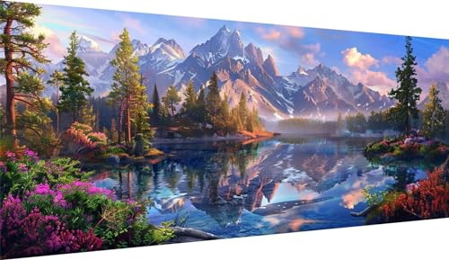 Diamond painting grand format 100x220cm aux détails 5D ultra précis