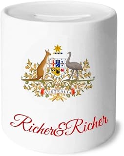 Canberra Australia National Emblem Rich and Rich Bank Saving Box Coin