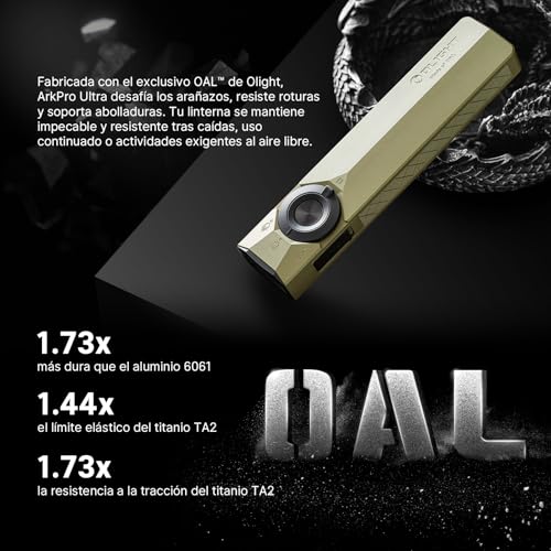 Miniatura 2 de Olight Arkpro Ultra 1.700 Lúmenes Linterna Portátil Recargable 4 En 1 Con Luz Difusa Pura, Foco, Uv Y Verde, Equipada Con Arkbeat, Perfecta Para Inspecciones, Trabajos Y Posicionamiento Verde Oliva
