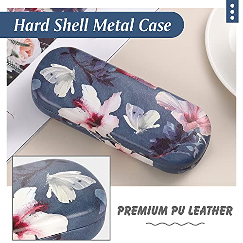 Moko Hard Glasses Case, Sunglasses Case Eyeglass Case, Flowers Butterfly #TOP2