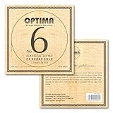 ｵﾌﾟﾃｨﾏ（OPTIMA）ｷﾞﾀｰ弦 No6.GNHT 24Kｺﾞｰﾙﾄﾞ･ｸﾘｱﾅｲﾛﾝ･ﾊｲ ｾｯﾄ