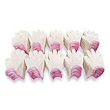 軍手工房 綿フィットこども用軍手 のびのび綿素材 生成 芋掘り/キャンプ/バーベキュー/DIY/アスレチック 編み目の細かい13ゲージ [日本製] (SS（幼稚園生小さめ）120双組) [040-120P]