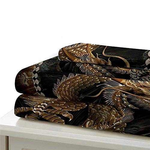 3D Bedding Set Chinese Dragon Print Duvet Cover Set Bedclothes With Pillowcase Home Textiles For Children Twin Queen Quilt Cover (Us Queen) #TOP6